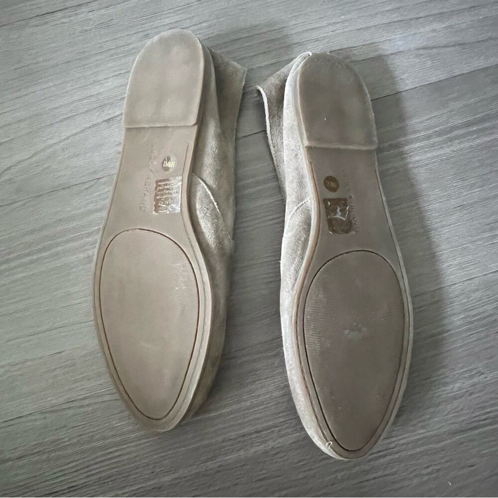 Lucky Brand Shoes Charsa Casual Slip On Flats Loafer Brown Suede 10 - Picture 2 of 8